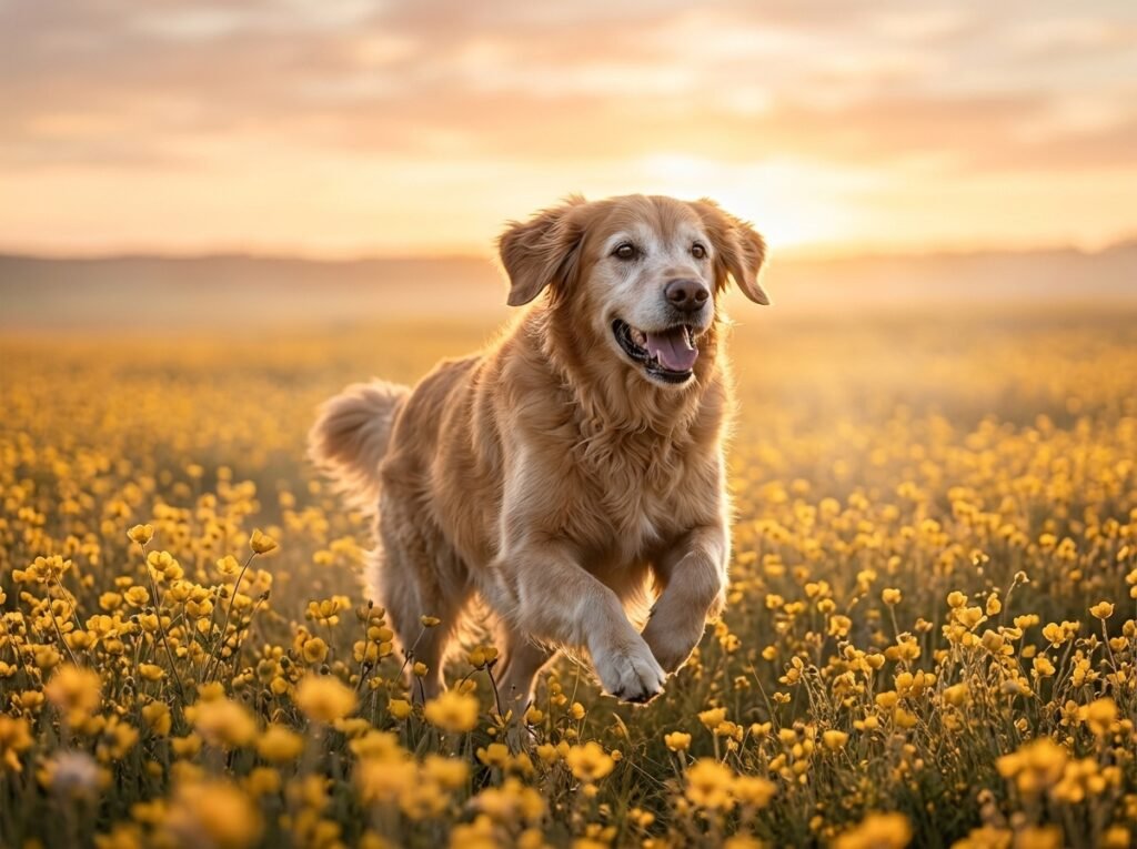 golden retriever running in field 202608040007