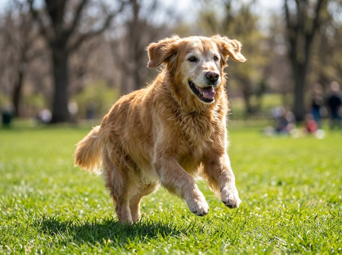 Golden Retriever Running In Park 202608032356