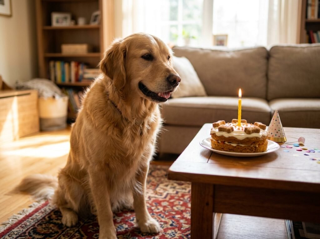 golden retriever sitting next to… 202608040009